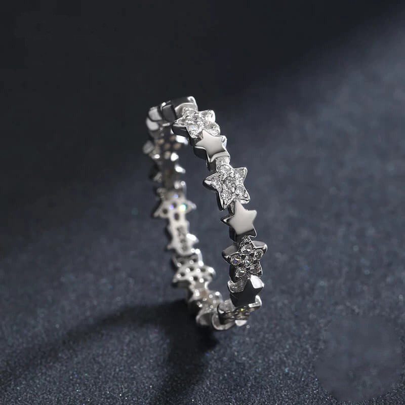 טבעת יוקרה-Silver Rings For Women Fine Jewelry Valentine's Day GIFT – תמונה 4