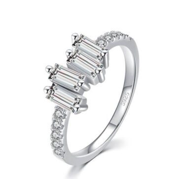 טבעת יוקרה-Silver Rings for Women 925 Sterling  Jewelry Wedding