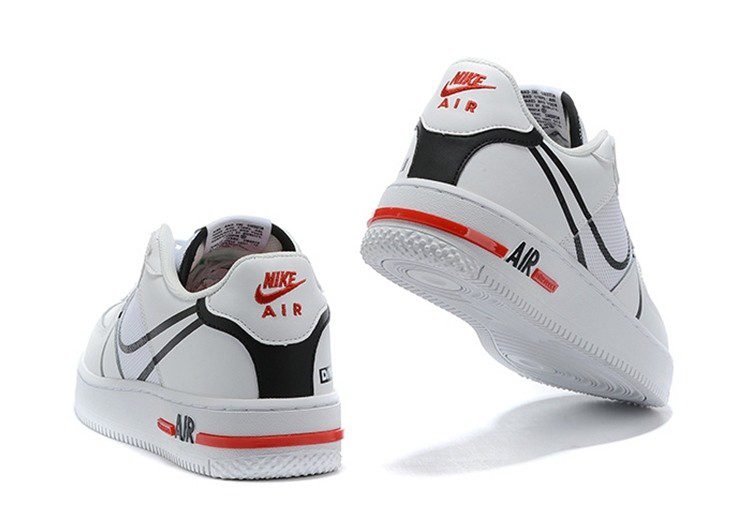 נעלי נייק -Nike Air Force 1 Low - Ghost & Black Logo – תמונה 4