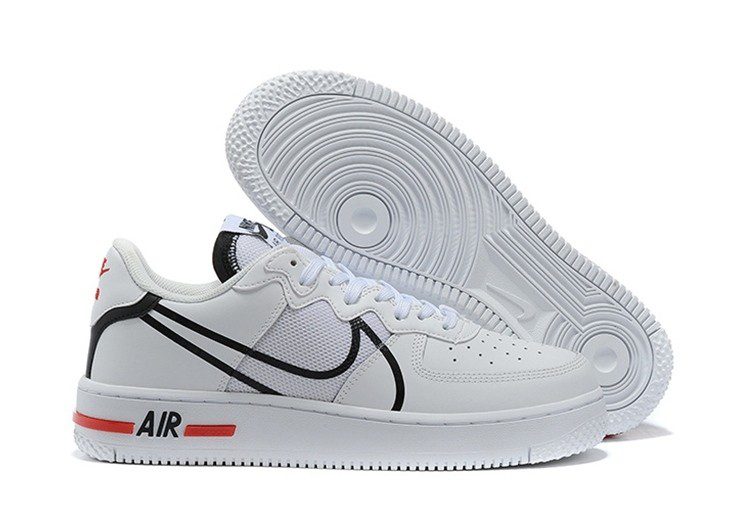 נעלי נייק -Nike Air Force 1 Low - Ghost & Black Logo – תמונה 6