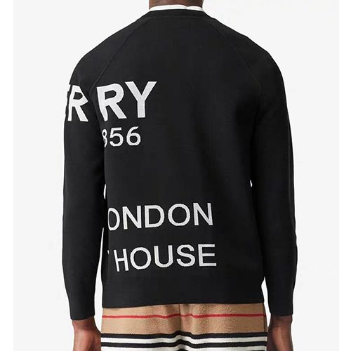 ברברי - BURBERRY SWETER - Black & White – תמונה 5