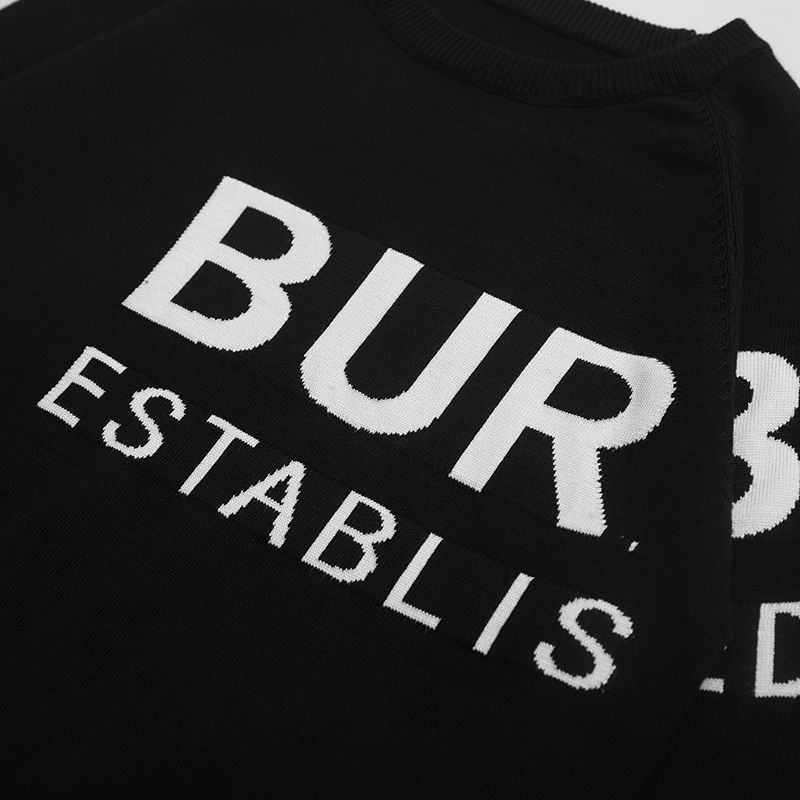 ברברי - BURBERRY SWETER - Black & White – תמונה 4