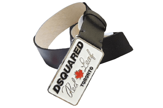 DSQUARED2 BELT-Black White & Red – תמונה 3