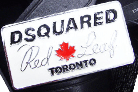 DSQUARED2 BELT-Black White & Red – תמונה 4