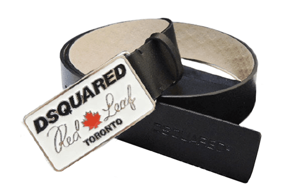 DSQUARED2 BELT-Black White & Red – תמונה 2