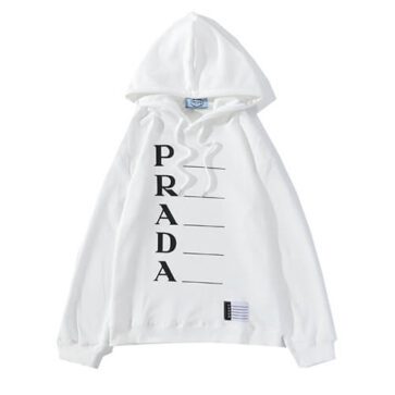 פראדה-PRADA- HOODIE- White Black