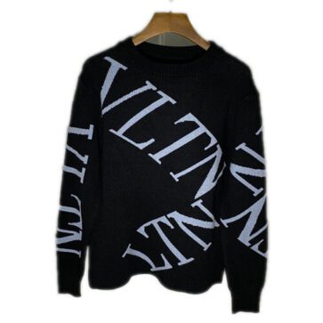 ולנטינו-VALENTINO SWETER - Black & Echo Blue