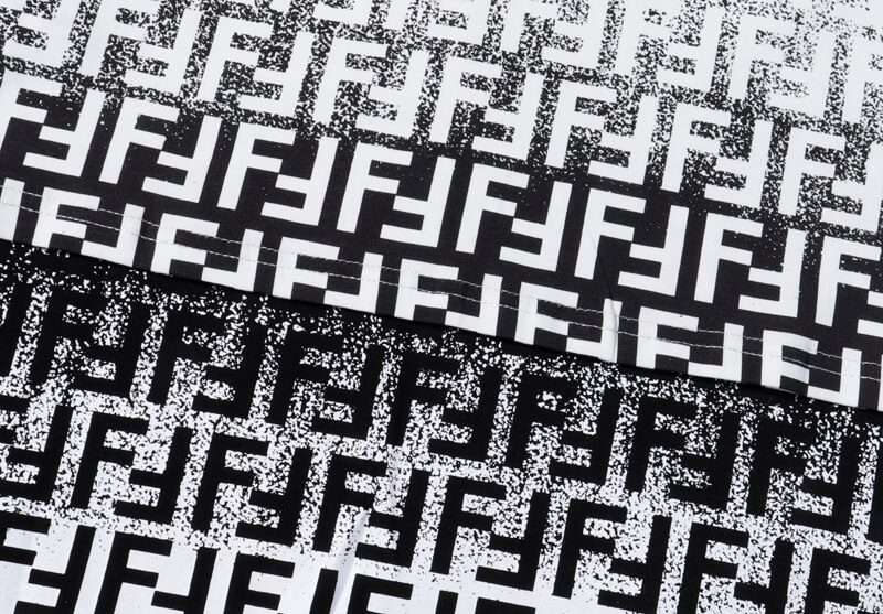 פנדי - FENDI TSHIRT MEN - Black White Combo – תמונה 3