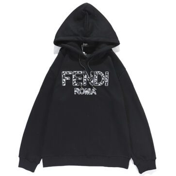 פנדי - FENDI HOODIES - Black & White Logo