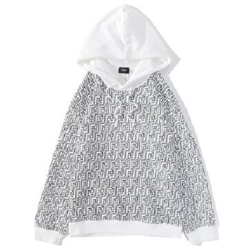 פנדי - FENDI Hoodie - White & Black