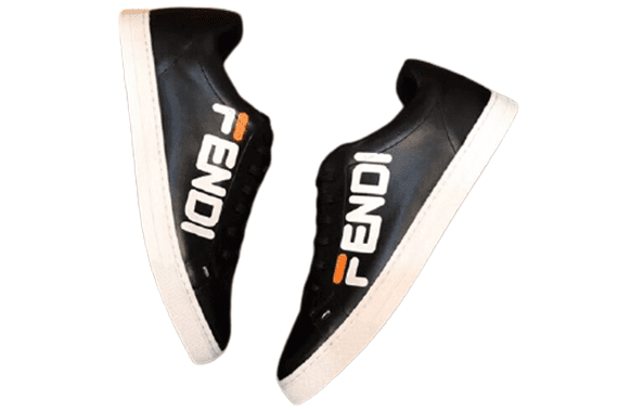 פנדי - FENDI SHOES - White & Black – תמונה 3