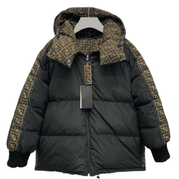 פנדי - FENDI COAT - Dark Slate & Tea