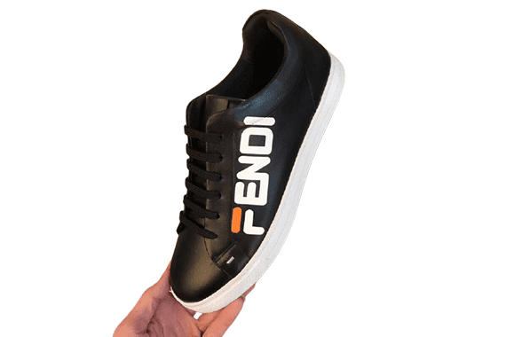 פנדי - FENDI SHOES - White & Black – תמונה 2