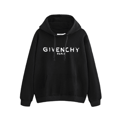 ג'יבנשי-GIVENCHY HOODIES - Black & White Logo