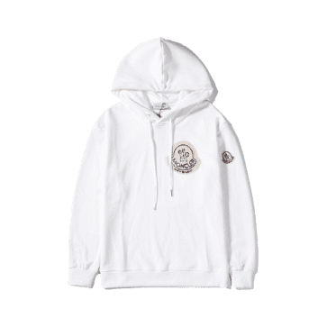 מונקלר-MONCLER HOODIES MEN’S - White