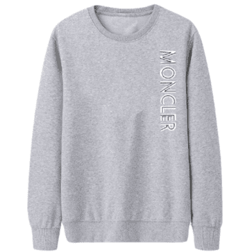 מונקלר-MONCLER SWEATER MEN BLACK gray