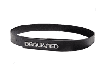 DSQUARED2 BELT-Black & Selver