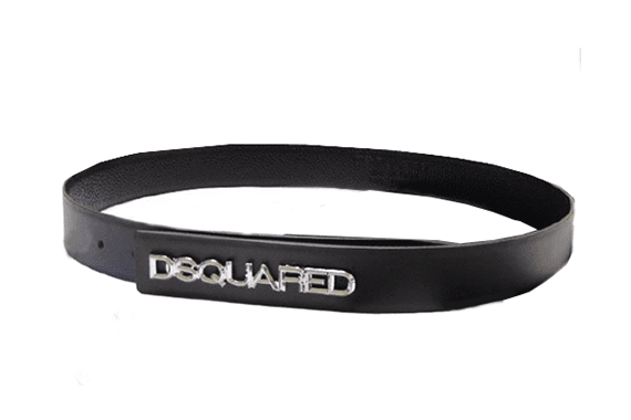 DSQUARED2 BELT-Black & Selver