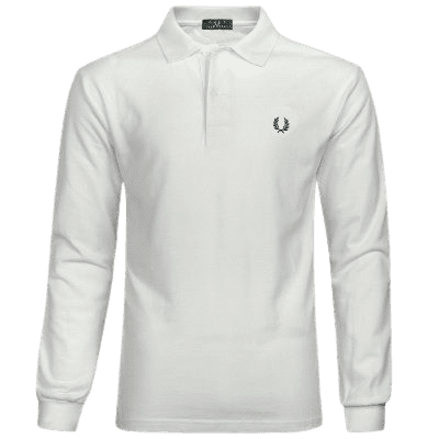פרד פרי-FRED PERRY POLO LONG MEN - White