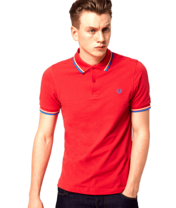 פרד פרי-FRED PERRY POLO - Red