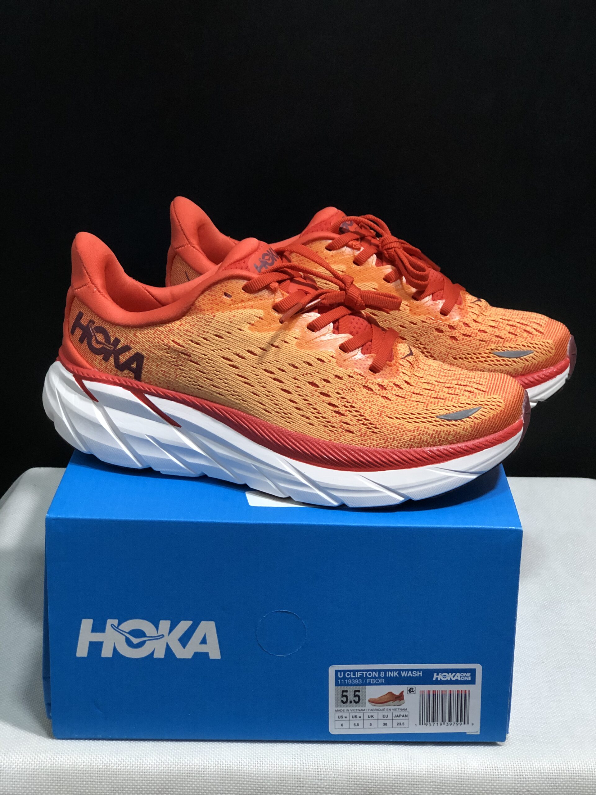 נעלי הוקה-HOKA ONE ONE Clifton 8 ange – תמונה 8
