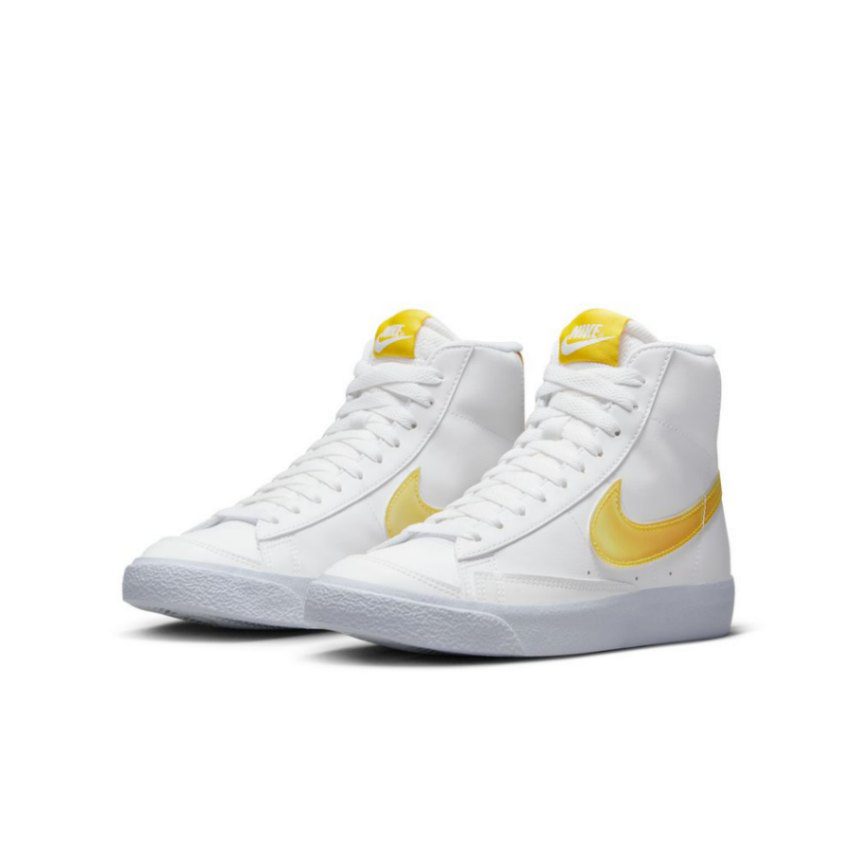 נייק בלייזר גבוהות- NIKE BLAZER MID '77 WHITE YELLOW – תמונה 3
