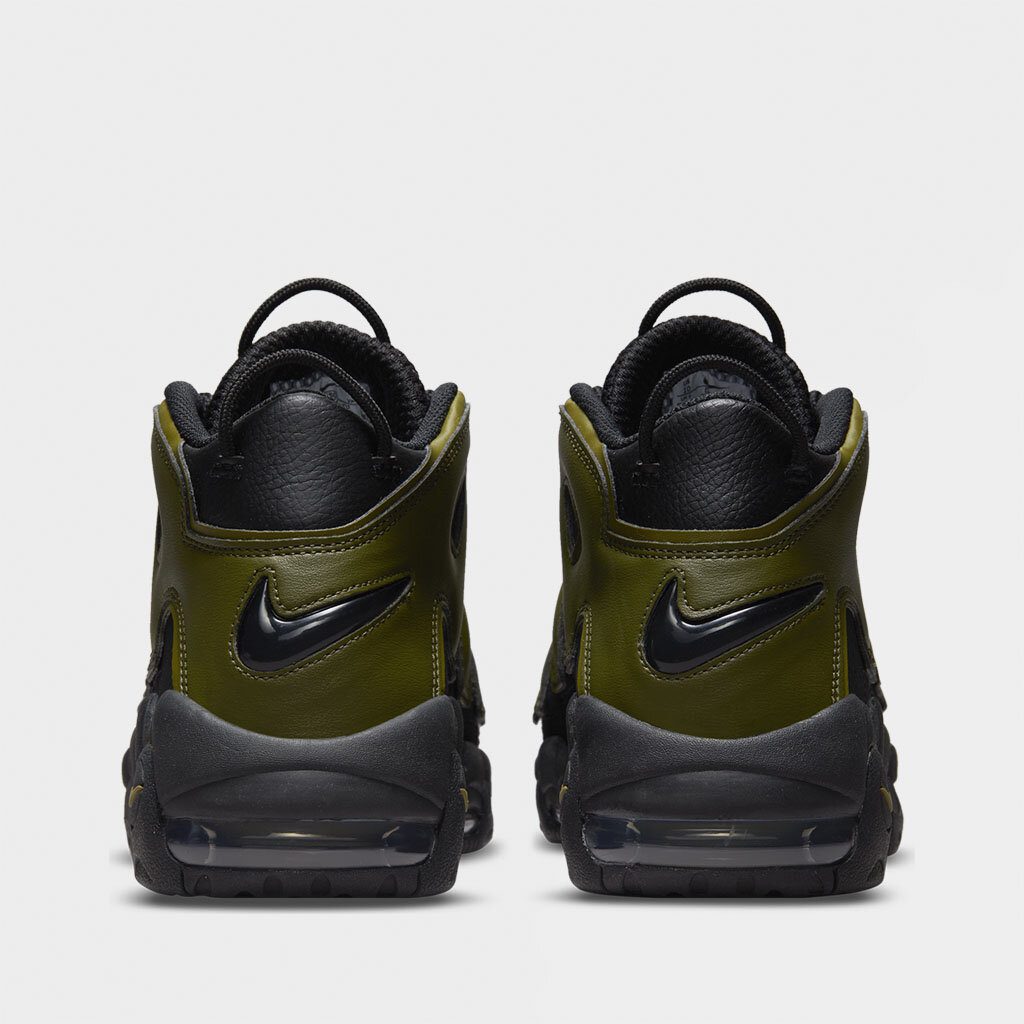 נייק אפטמפו סניקרס לגברים NIKE AIR MORE UPTEMPO '96 OLIVE BLACK – תמונה 5