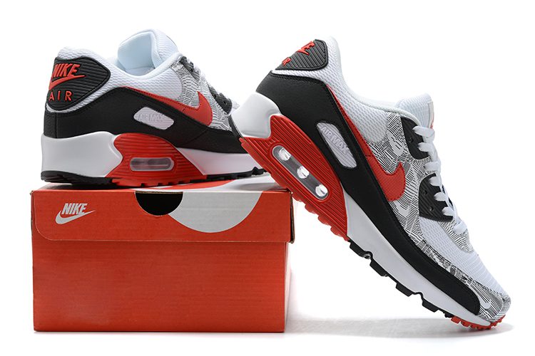 NIKE AIR MAX 90 NEW STYLE MIX WHITE AND RED – תמונה 4