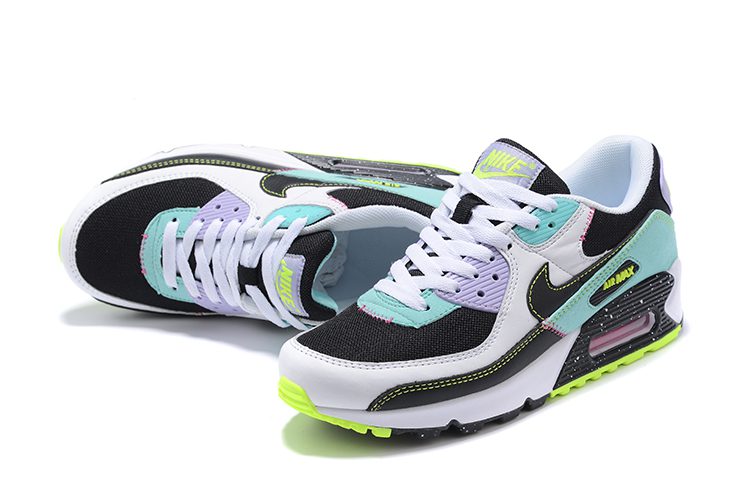 NIKE AIR MAX 90 Femme chaussures Entrainement de sport Violet Bleu Noir – תמונה 2