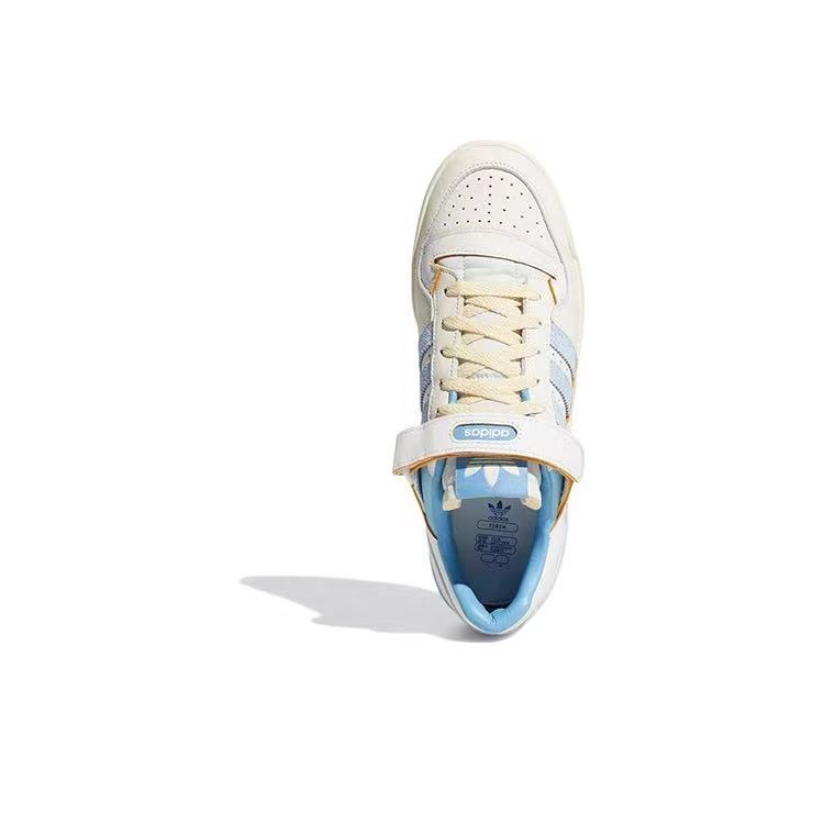 אדידס פורום - ADIDAS FORUM Low Off white/Sky Blue SNEAKERS – תמונה 5