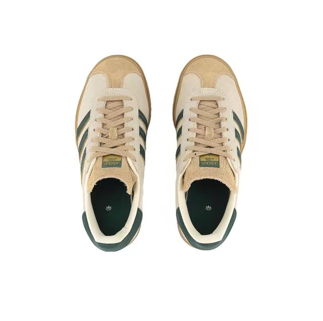 אדידס גאזל- ADIDAS GAZELLE BOLD SHOES Cream/Green – תמונה 4
