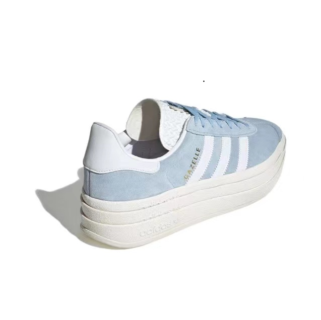 אדידס גאזל- ADIDAS GAZELLE BOLD SHOES Sky blue/white – תמונה 6