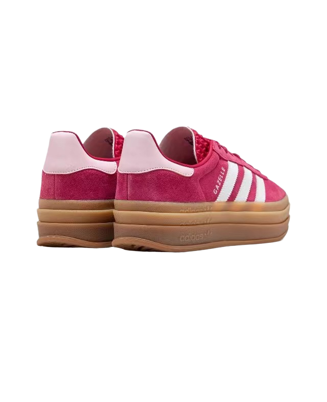 אדידס גאזל- ADIDAS GAZELLE BOLD SHOES Red/White – תמונה 4