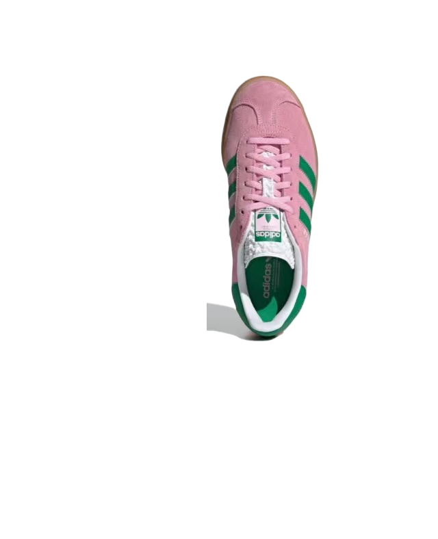 אדידס גאזל- ADIDAS GAZELLE BOLD SHOES Pink/Green – תמונה 3