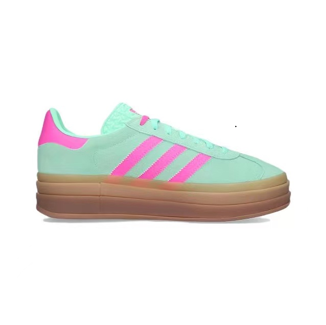 אדידס גאזל- ADIDAS GAZELLE BOLD SHOES Green/Pink – תמונה 4