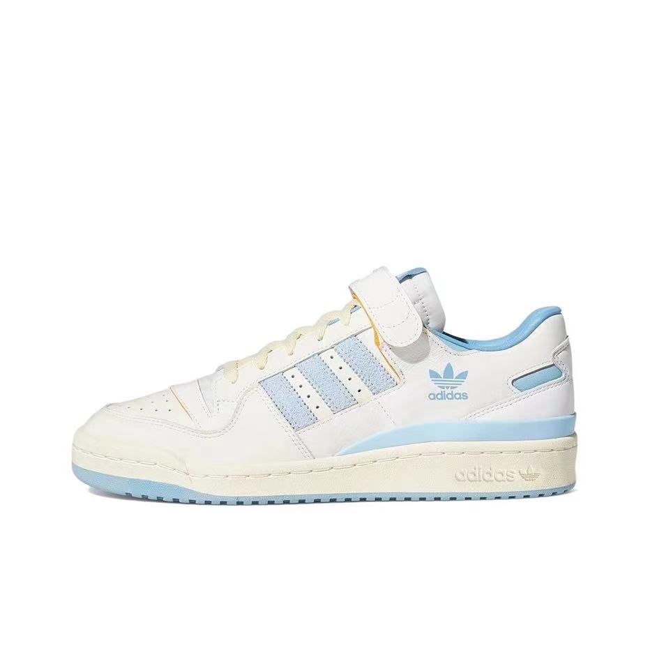 אדידס פורום - ADIDAS FORUM Low Off white/Sky Blue SNEAKERS