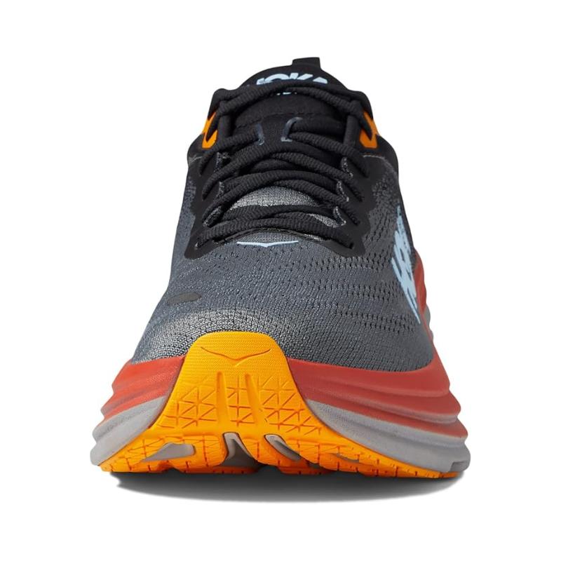 נעלי הוקה - HOKA Bondi 8 Grey Black – תמונה 3
