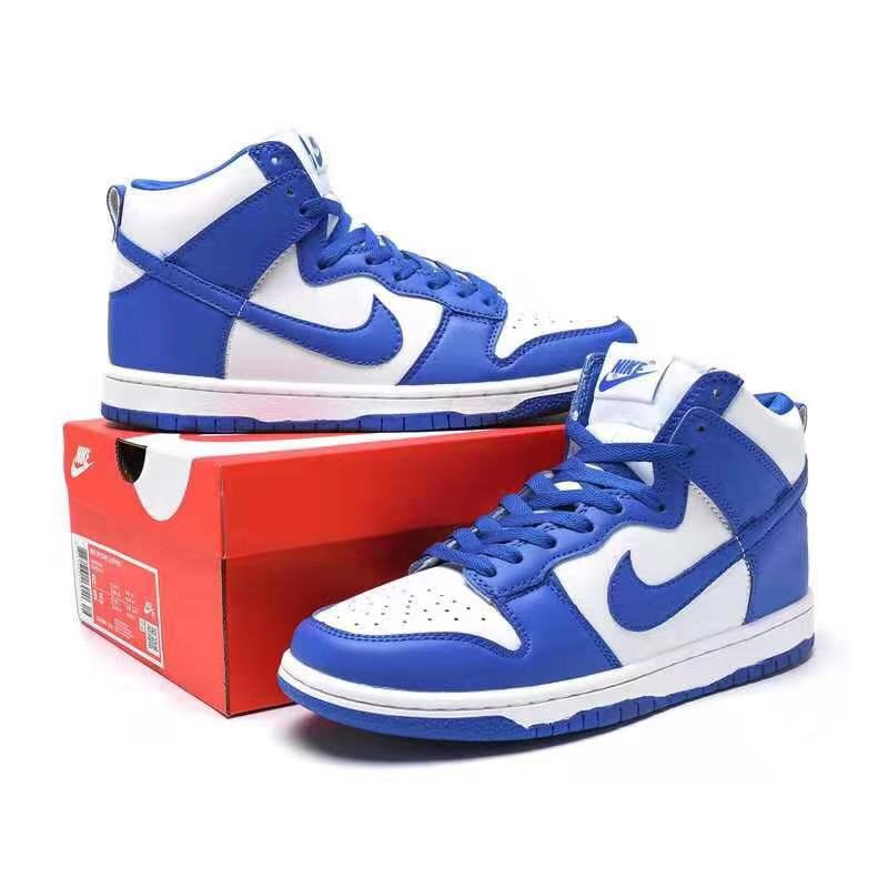 נייק דאנק- NIKE DUNK HIGH Blue White – תמונה 6