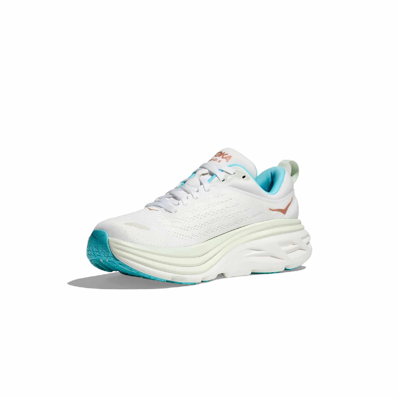 נעלי הוקה - HOKA Bondi 8 White Blue – תמונה 6
