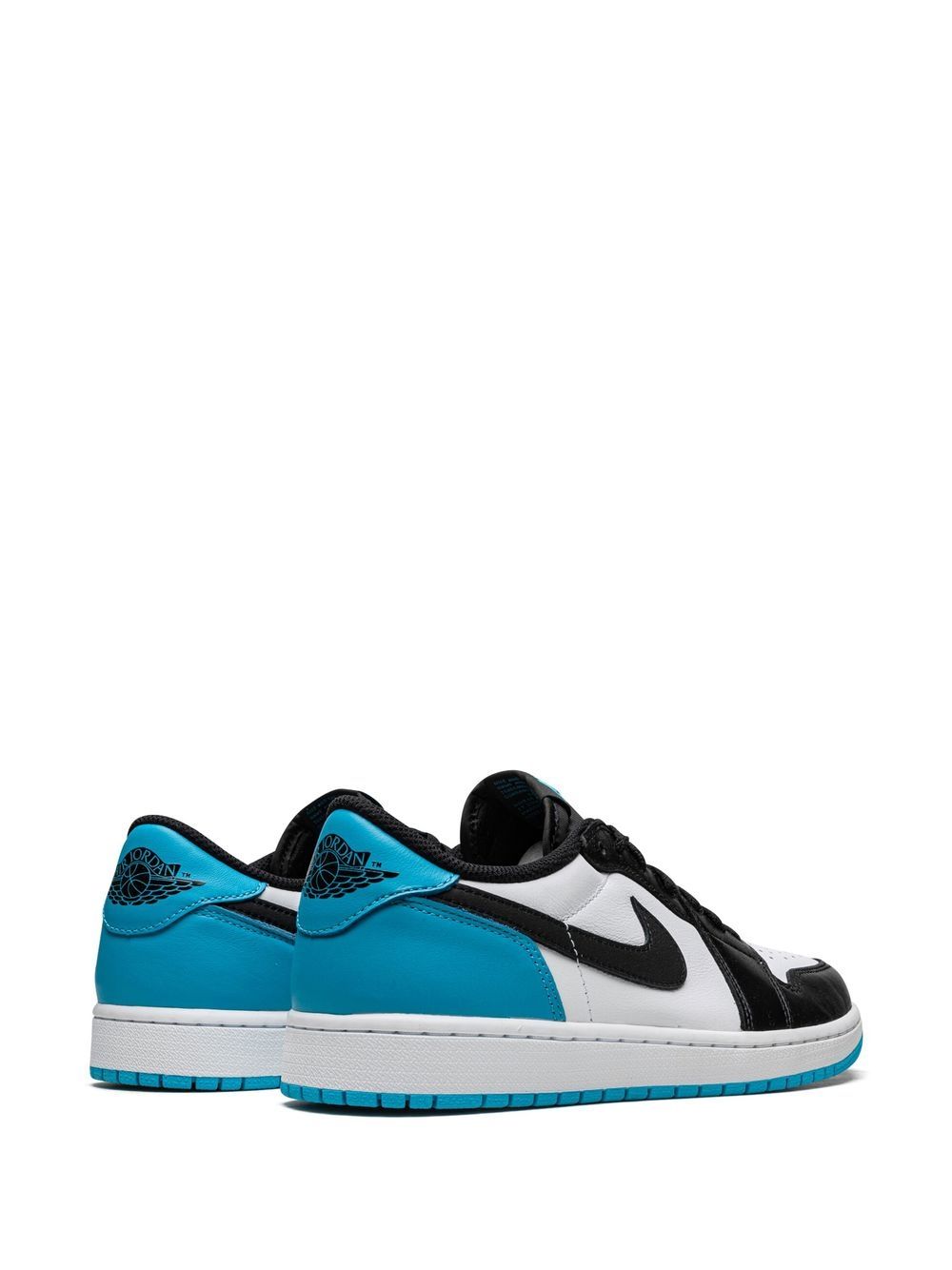 נייק ג'ורדן -NIKE AIR JORDAN 1 LOW - White/black/blue – תמונה 3