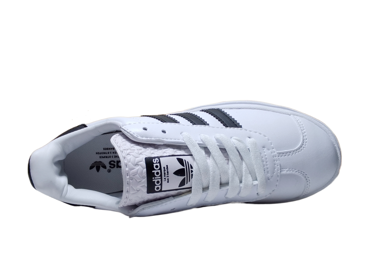 אדידס גאזל- ADIDAS GAZELLE BOLD SHOES White Black – תמונה 3