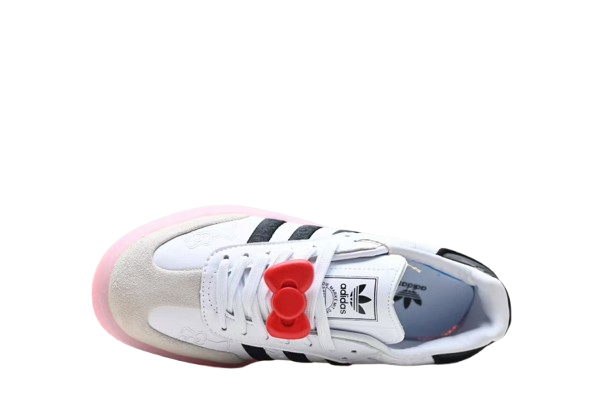 נעלי אדידס- Adidas Sambarose Sneakers White Black Pink – תמונה 3