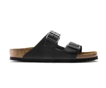 כפכפי בירקנשטוק | Birkenstock Arizona fur Leather Black