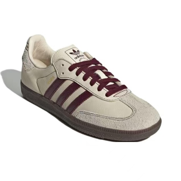 נעלי אדידס סמבה-Samba ADV Sneakers Gray Maroon – תמונה 4