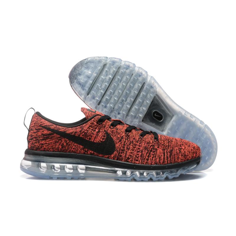 נעלי נייק-Nike air max Flyknit 2014 Red Black