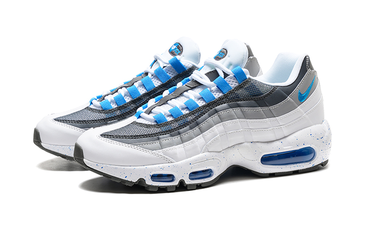 נעלי נייק NIKE AIR MAX 95 WHITE GRAY BLUE TURKIZ – תמונה 3
