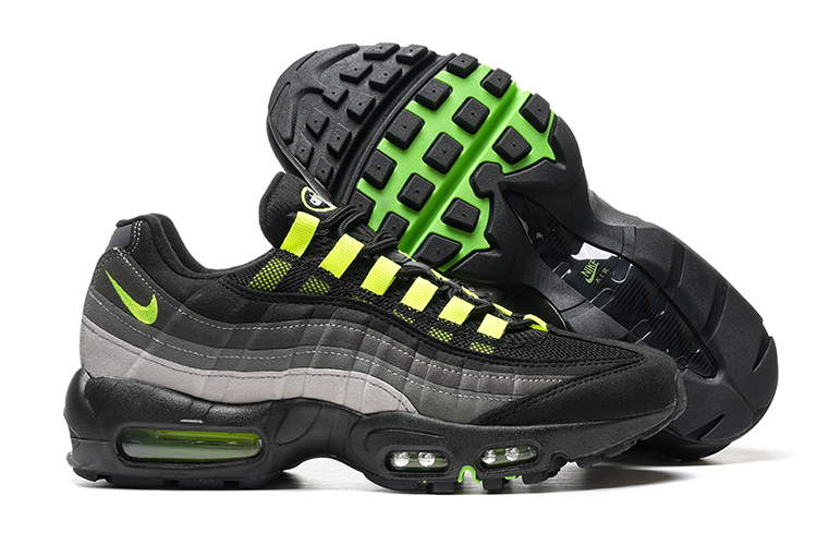 נעלי נייק NIKE AIR MAX 95 BLACK GRAY LEMON TURKIZ