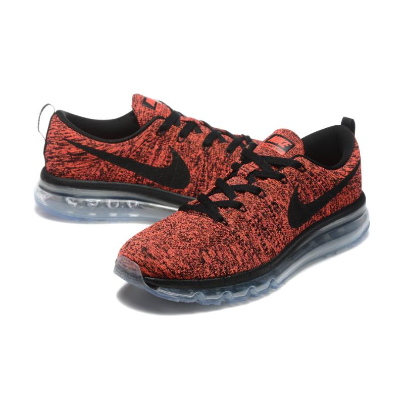 נעלי נייק-Nike air max Flyknit 2014 Red Black – תמונה 8