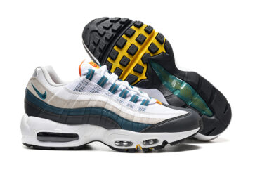 נעלי נייק NIKE AIR MAX 95 WHITE  BLACK BLUE TURKIZ