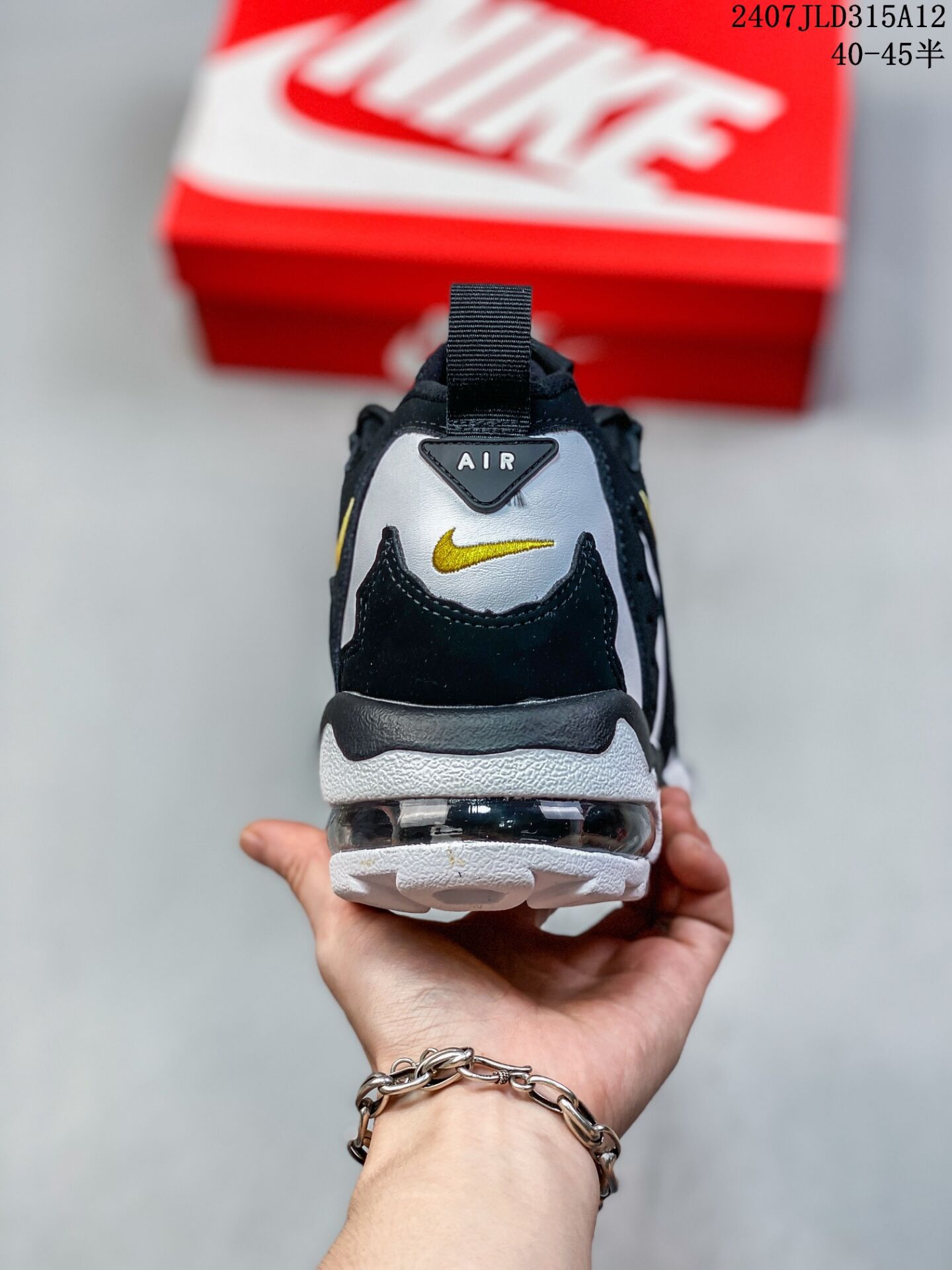 נעלי נייק Nike Air DT Max '96 White Black – תמונה 7